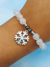 Load image into Gallery viewer, "Snowflake" Opal Charm Bracelet - TJazelle Holiday Collection