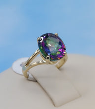 Load image into Gallery viewer, Mystic Topaz 10k Gold Ring