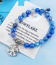 Load image into Gallery viewer, "Snowflake" Opal Charm Bracelet - TJazelle Holiday Collection