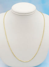 Load image into Gallery viewer, 18" Sparkly-Cut Wheat Chain - 14K Gold