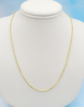 Load image into Gallery viewer, 18" Sparkly-Cut Wheat Chain - 14K Gold