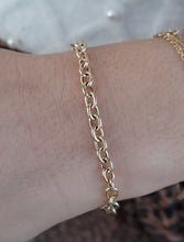 Load image into Gallery viewer, 7.5&quot; Gold Rolo Bracelet with Lobster Claw - 14K Yellow Gold