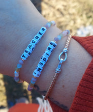 Load image into Gallery viewer, &quot;Inspire&quot; Little Words Project Bracelet