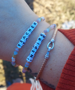 "Inspire" Little Words Project Bracelet