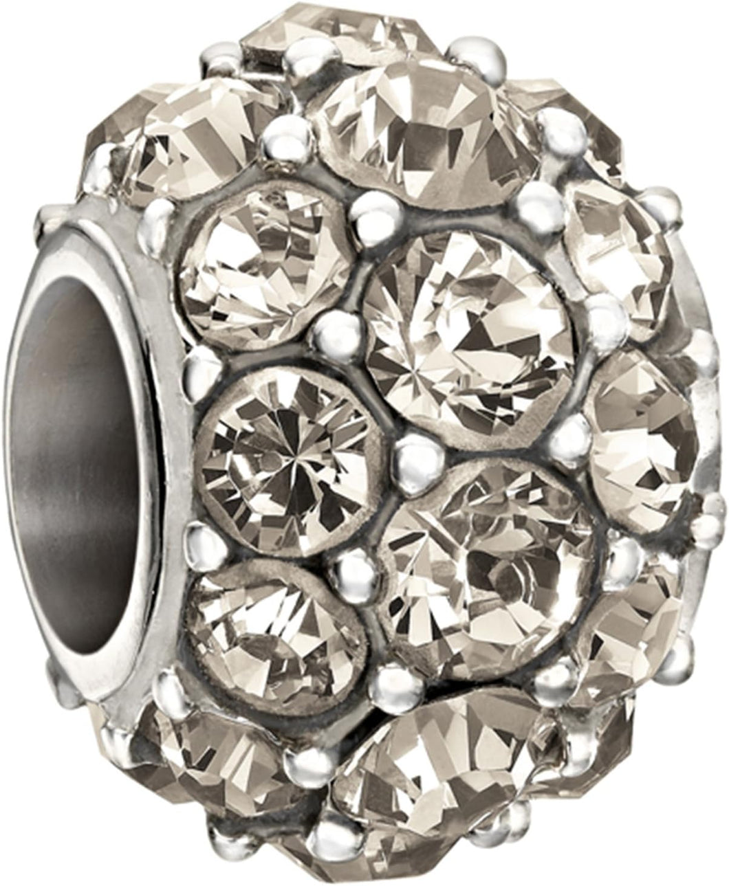 Splendor Greige Swarovski Charm Bead - Chamilia