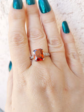 Load image into Gallery viewer, Garnet Ring - Sterling Silver