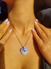 Load image into Gallery viewer, Chelsea Taylor Purple Crystal Heart Necklace - Sterling Silver