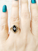 Load image into Gallery viewer, 10K Onyx Ring - Yellow Gold - Estate