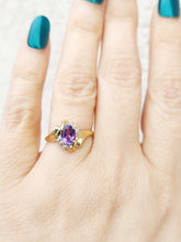 Load image into Gallery viewer, 10K Amethyst &amp; Diamond Ring - Estate