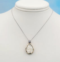 Load image into Gallery viewer, Two Tone Teardrop Necklace - 14K &amp; Sterling Silver