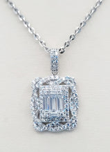Load image into Gallery viewer, Braided Fancy CZ Necklace - Sterling Silver