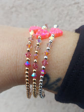Load image into Gallery viewer, Bright Pink Opal Heart Valentine's Bracelet - Marie's Custom Our Whole Heart