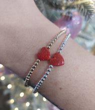 Load image into Gallery viewer, &quot;Red Opal Heart&quot; Beaded Bracelet- Our Whole Heart