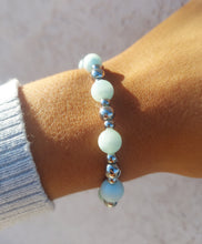 Load image into Gallery viewer, Hemimorphite Silver Day By Day Beaded Bracelet - TJazelle