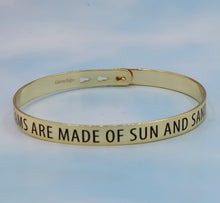 Load image into Gallery viewer, "Dreams Are Made Of Sun And Sand" Bangle Bracelet