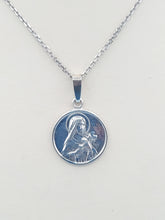 Load image into Gallery viewer, Saint Theresa Pendant &amp; Chain - Sterling Silver