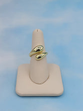 Load image into Gallery viewer, High-Polished Puffed Bypass Ring - Gold Plated