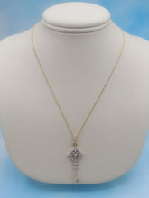Load image into Gallery viewer, Diamond Key Necklace - 14K Yellow Gold