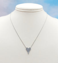 Load image into Gallery viewer, Micro Pave CZ Small Heart Necklace