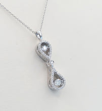 Load image into Gallery viewer, Bowtie Necklace - 14K White Gold