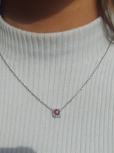 Load image into Gallery viewer, Ruby Necklace - 14K White Gold
