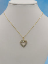 Load image into Gallery viewer, Open Heart Necklace - Gold Plated Sterling Silver