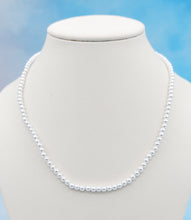 Load image into Gallery viewer, Petite Pearl Necklace - Sterling Silver