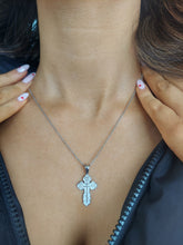 Load image into Gallery viewer, Orthodox Cross &amp; Necklace - Sterling Silver
