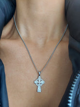 Load image into Gallery viewer, Irish Cross &amp; Necklace - Sterling Silver