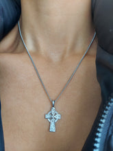 Load image into Gallery viewer, Irish Cross &amp; Necklace - Sterling Silver