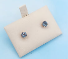 Load image into Gallery viewer, Spinel Stud Earrings - 14K Rose Gold - Marie's Exclusive