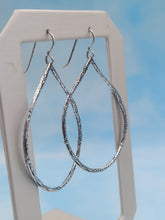 Load image into Gallery viewer, Hammered Teardrop Earrings-Sterling Silver