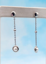 Load image into Gallery viewer, Pearl Dangle Earrings-Sterling Silver