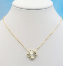 Load image into Gallery viewer, Diamond Cut Clover Necklace - Gold Plated Sterling Silver