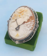 Load image into Gallery viewer, Art Deco Cameo Pin