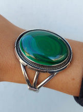 Load image into Gallery viewer, Malachite Cuff Bracelet- Estate