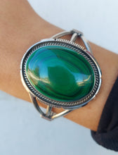 Load image into Gallery viewer, Malachite Cuff Bracelet- Estate
