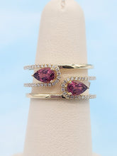 Load image into Gallery viewer, Pink Tourmaline Ring - 14K Yellow Gold