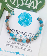 Load image into Gallery viewer, Turquoise Jasper “Strength” Stacker - TJazelle HELP