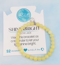 Load image into Gallery viewer, Yellow Jade “Shine Bright" Stacker - TJazelle HELP