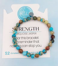 Load image into Gallery viewer, Turquoise Jasper “Strength” Stacker - TJazelle HELP