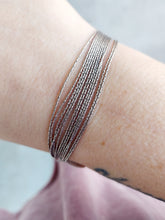 Load image into Gallery viewer, Multi Strand Sterling Silver Bracelet
