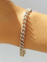 Load image into Gallery viewer, Diamond Link Bracelet - 14K Yellow Gold