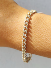 Load image into Gallery viewer, Diamond Link Bracelet - 14K Yellow Gold
