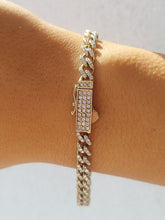 Load image into Gallery viewer, Diamond Link Bracelet - 14K Yellow Gold