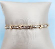 Load image into Gallery viewer, Tennis Bracelet w/Channel Set Diamonds- 14K Yellow Gold