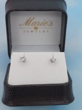 Load image into Gallery viewer, .30 Carat Lab Created Diamond Earrings - 14K White Gold