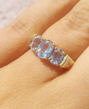 Load image into Gallery viewer, Blue Topaz Estate Ring - 14k Gold