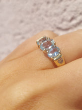 Load image into Gallery viewer, Blue Topaz Estate Ring - 14k Gold