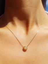 Load image into Gallery viewer, Opal Bezel Necklace - 14K Yellow Gold - Marie's Custom Design